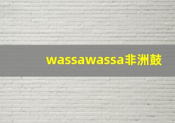 wassawassa非洲鼓