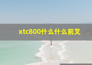 xtc800什么什么前叉