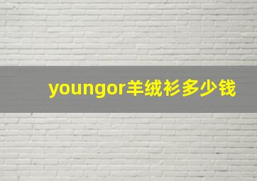 youngor羊绒衫多少钱