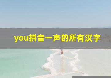 you拼音一声的所有汉字