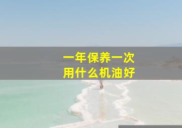 一年保养一次用什么机油好