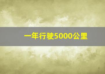 一年行驶5000公里