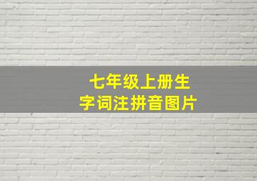 七年级上册生字词注拼音图片