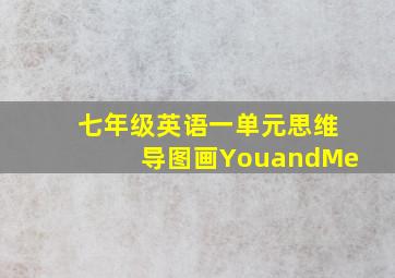 七年级英语一单元思维导图画YouandMe