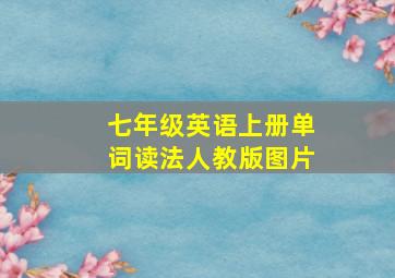 七年级英语上册单词读法人教版图片