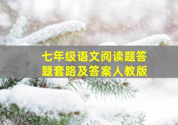 七年级语文阅读题答题套路及答案人教版