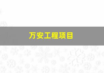 万安工程项目