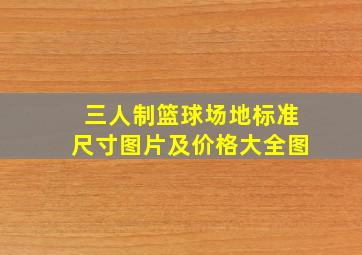 三人制篮球场地标准尺寸图片及价格大全图