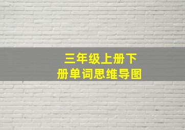 三年级上册下册单词思维导图