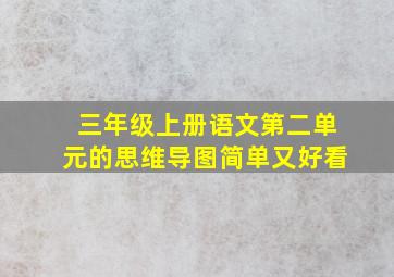 三年级上册语文第二单元的思维导图简单又好看