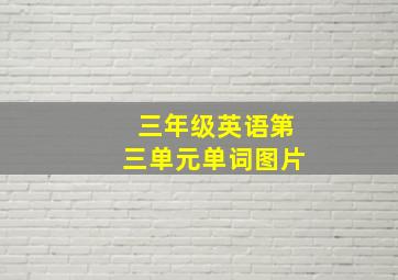 三年级英语第三单元单词图片