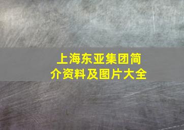 上海东亚集团简介资料及图片大全