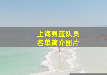 上海男篮队员名单简介图片