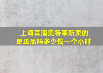 上海青浦奥特莱斯卖的是正品吗多少钱一个小时