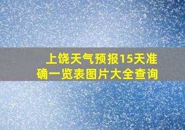 上饶天气预报15天准确一览表图片大全查询