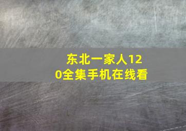 东北一家人120全集手机在线看