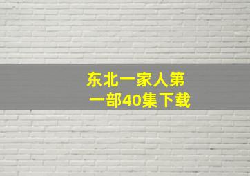 东北一家人第一部40集下载