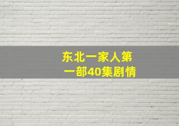 东北一家人第一部40集剧情