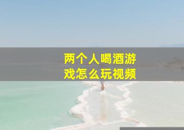 两个人喝酒游戏怎么玩视频