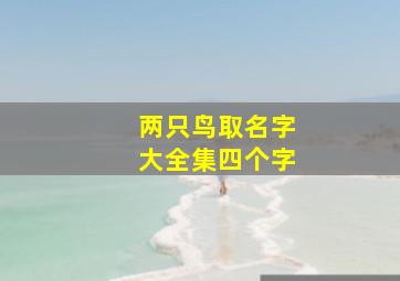 两只鸟取名字大全集四个字