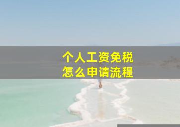 个人工资免税怎么申请流程