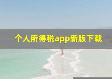 个人所得税app新版下载