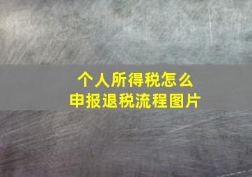 个人所得税怎么申报退税流程图片