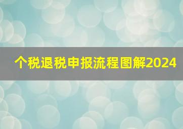 个税退税申报流程图解2024