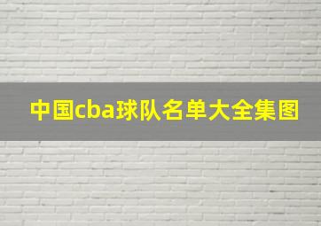 中国cba球队名单大全集图