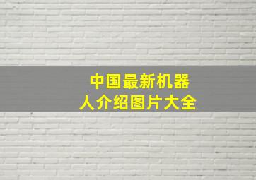 中国最新机器人介绍图片大全