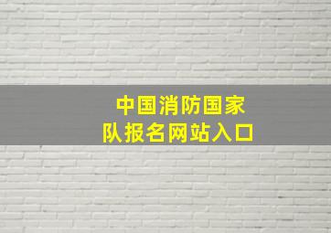 中国消防国家队报名网站入口