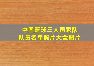 中国篮球三人国家队队员名单照片大全图片