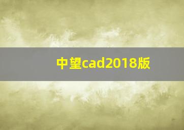 中望cad2018版