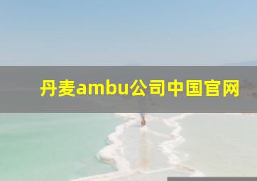 丹麦ambu公司中国官网