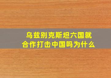 乌兹别克斯坦六国就合作打击中国吗为什么