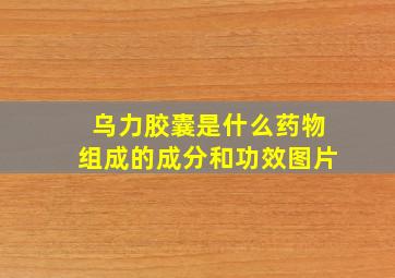 乌力胶囊是什么药物组成的成分和功效图片