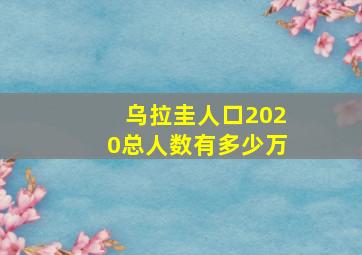 乌拉圭人口2020总人数有多少万