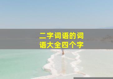 二字词语的词语大全四个字