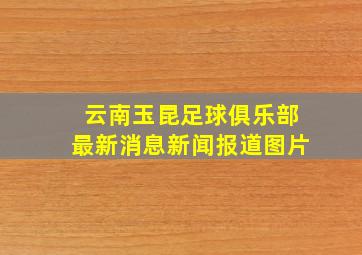 云南玉昆足球俱乐部最新消息新闻报道图片