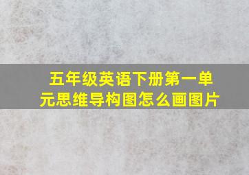 五年级英语下册第一单元思维导构图怎么画图片