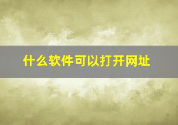 什么软件可以打开网址