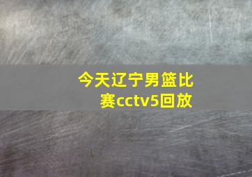 今天辽宁男篮比赛cctv5回放