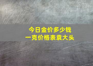 今日金价多少钱一克价格表袁大头