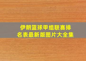 伊朗篮球甲组联赛排名表最新版图片大全集