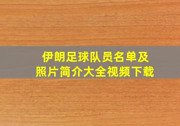 伊朗足球队员名单及照片简介大全视频下载