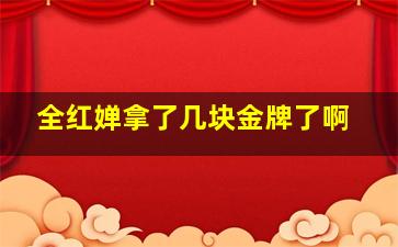 全红婵拿了几块金牌了啊