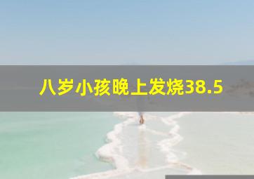 八岁小孩晚上发烧38.5