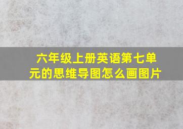 六年级上册英语第七单元的思维导图怎么画图片