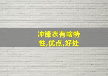 冲锋衣有啥特性,优点,好处