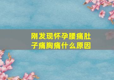 刚发现怀孕腰痛肚子痛胸痛什么原因